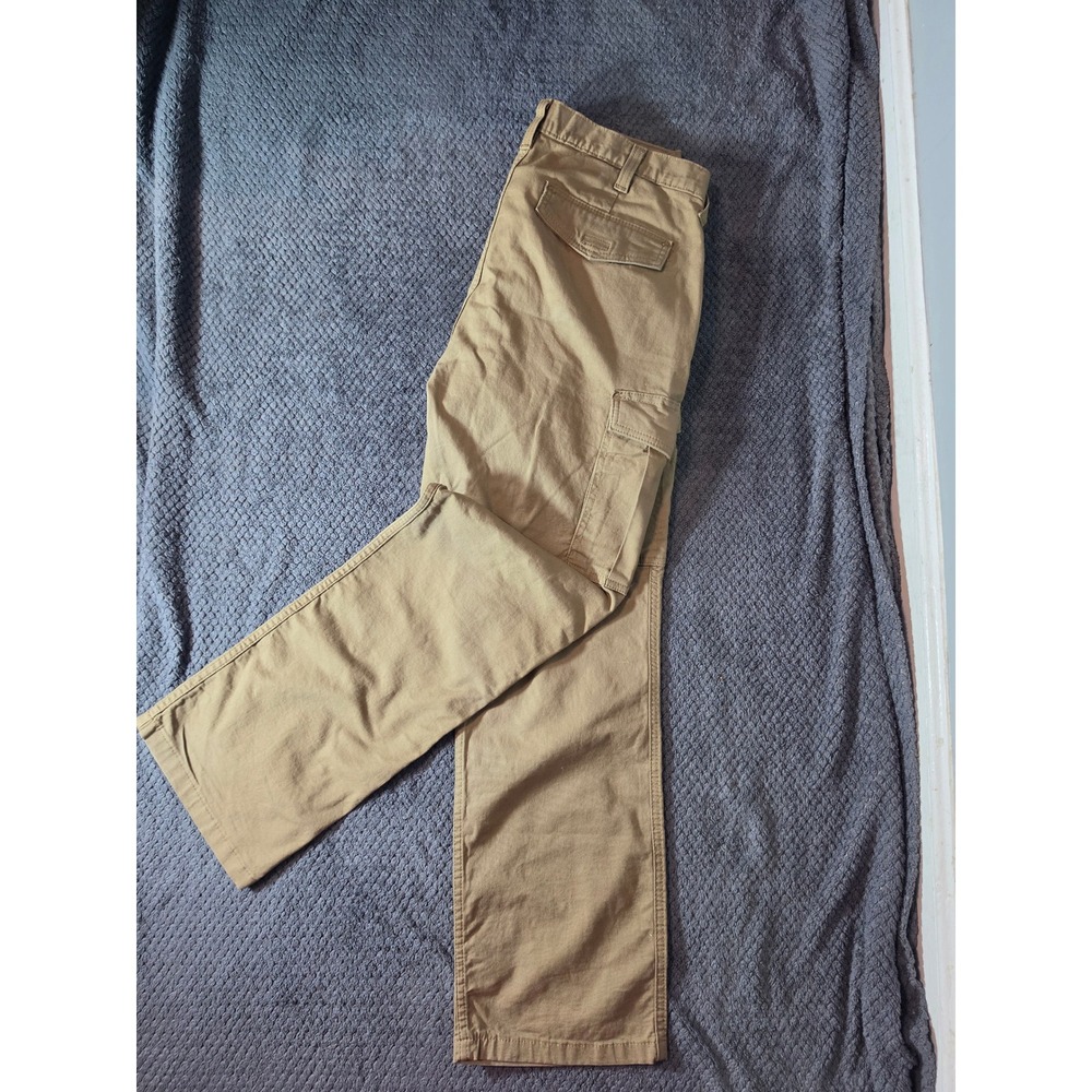 Ariat Rebar M4 Relaxed Straight Cargo Pants Mens 34x30 Khaki Tan Work Trousers